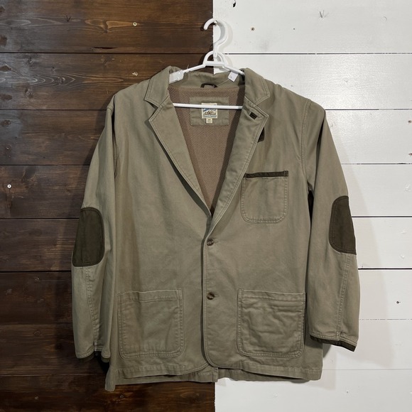 TravelSmith Other - TravelSmith Travel Smith Jacket Casual Safari Outdoor Field Leather‎ Accents 44R